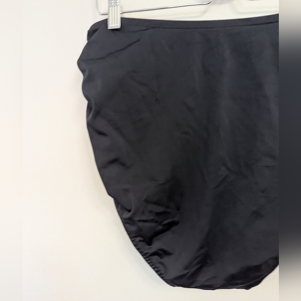 Ruby Ribbon Ruched‎ High Rise Swim Bottom Full Coverage - Picture 8 of 9